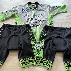 Zoot Cycling Jersey and Two Pair of Tri Shorts